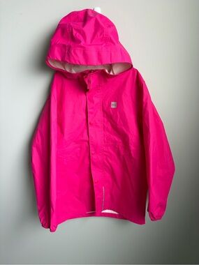 MEC Kids Waterproof Hooded Jacket - Bright Pink
